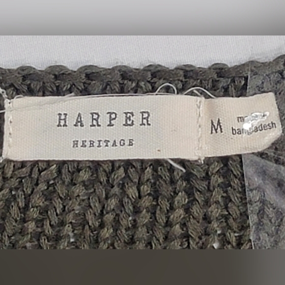 Harper Heritage Women's Size Medium Long Sleeve V-neck Sweater - Picture 9 of 9